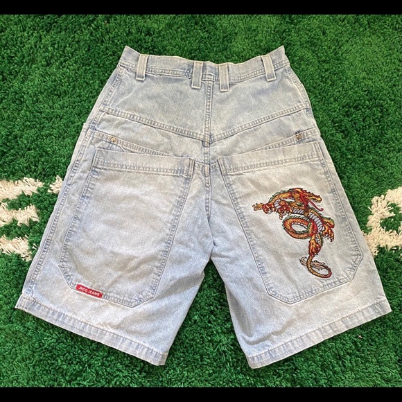 JNCO Pants - Vintage JNCO Denim Embroidered Shorts.